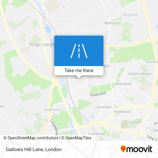 Gallows Hill Lane map