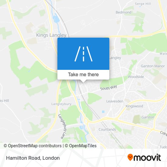 Hamilton Road map