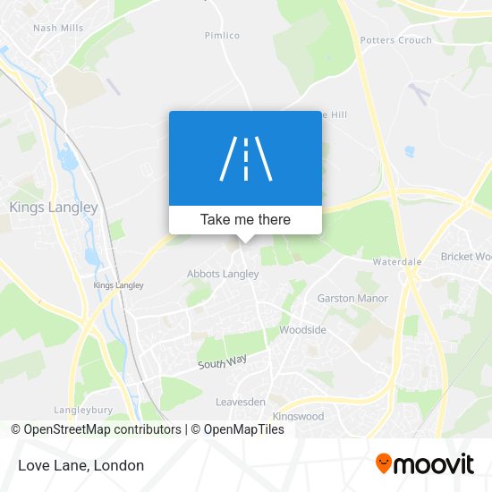 Love Lane map
