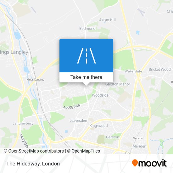 The Hideaway map