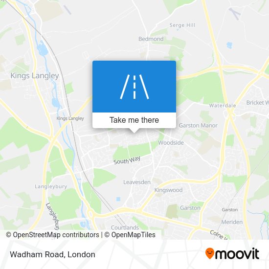 Wadham Road map
