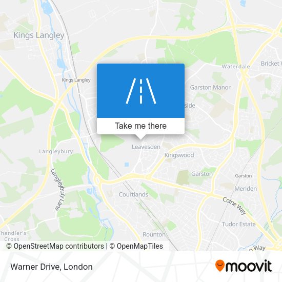 Warner Drive map