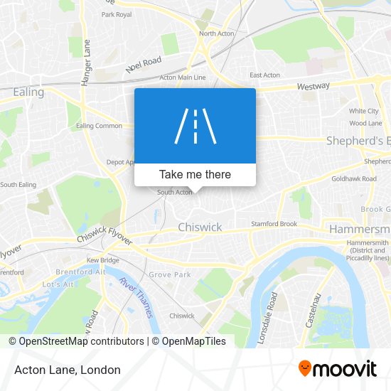 Acton Lane map