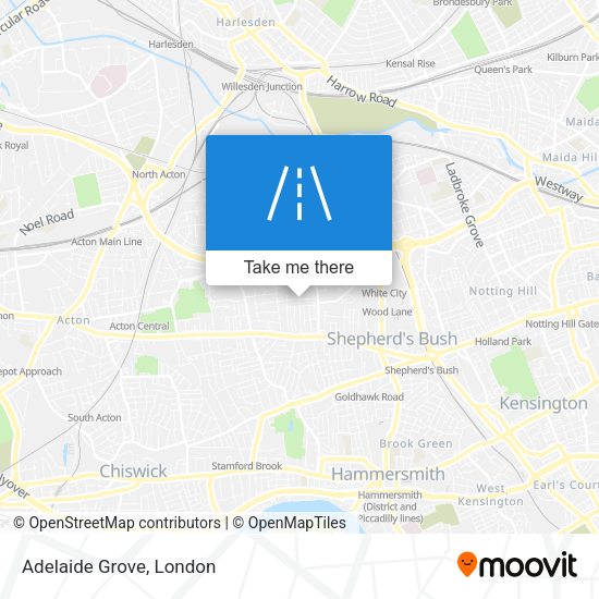 Adelaide Grove map