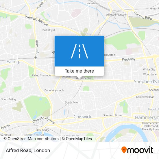 Alfred Road map