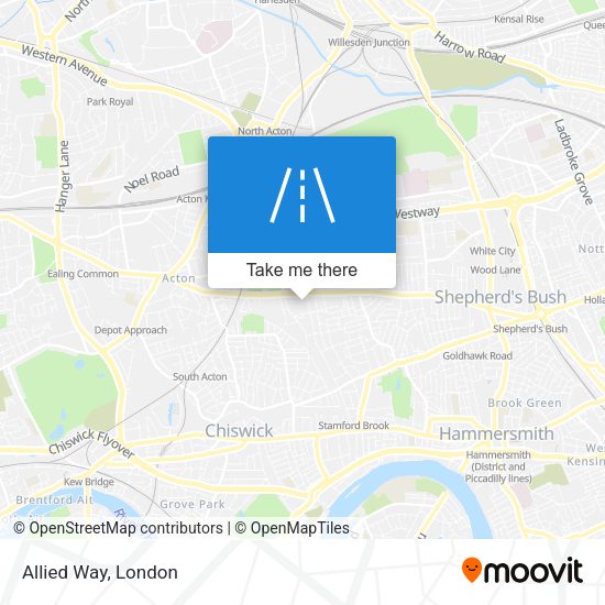 Allied Way map