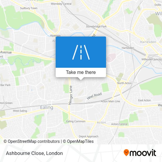 Ashbourne Close map