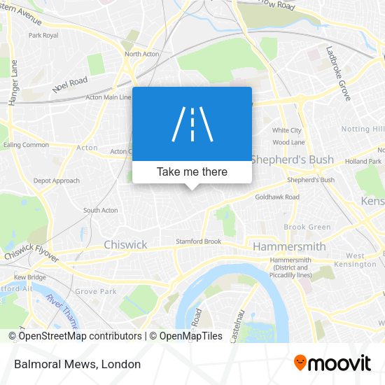 Balmoral Mews map
