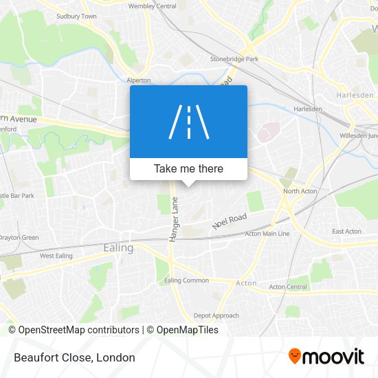 Beaufort Close map