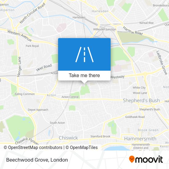 Beechwood Grove map