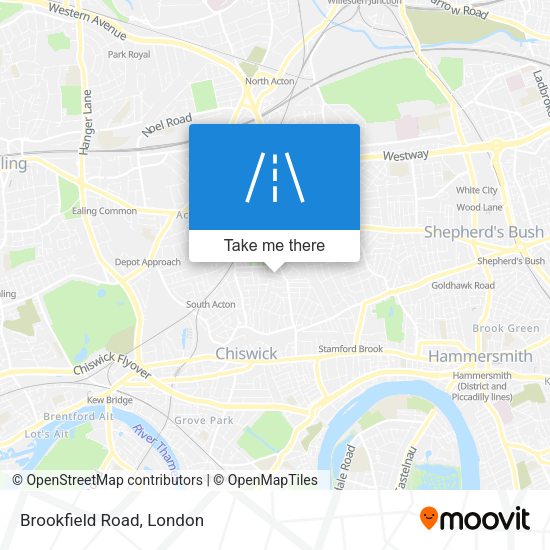 Brookfield Road map