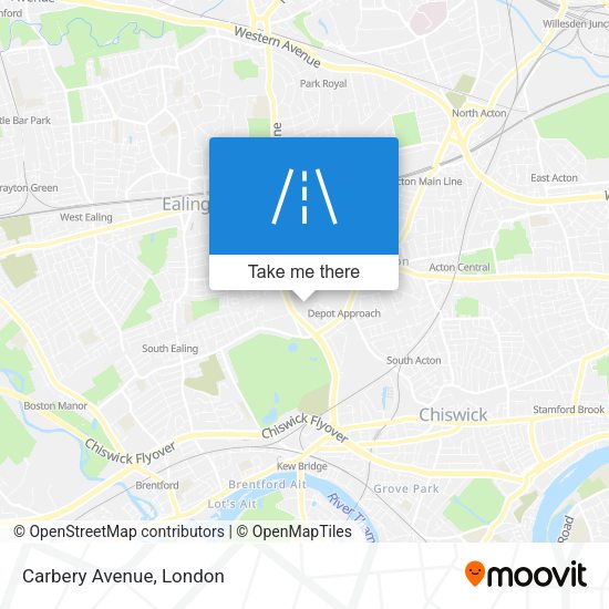 Carbery Avenue map