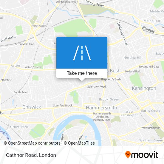 Cathnor Road map