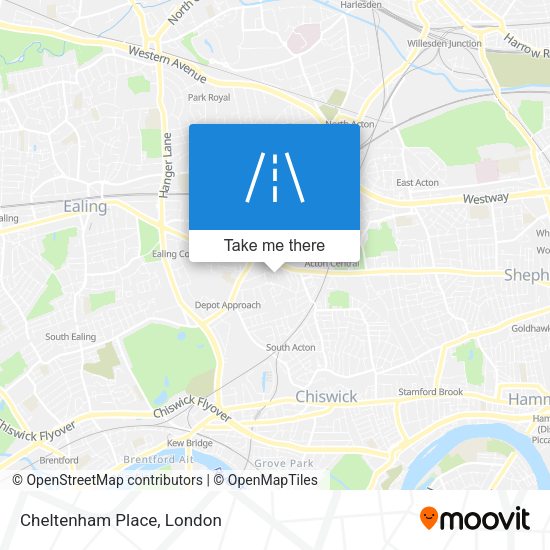 Cheltenham Place map