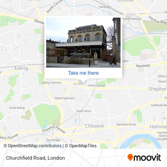 Churchfield Road map