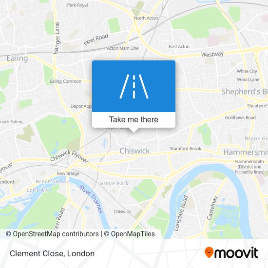 Clement Close map