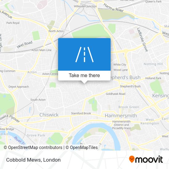 Cobbold Mews map