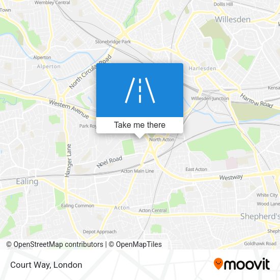 Court Way map