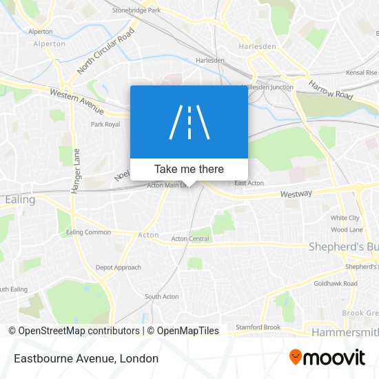 Eastbourne Avenue map