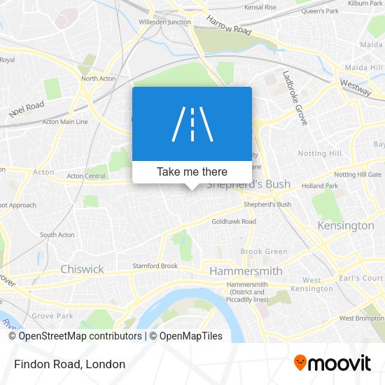 Findon Road map