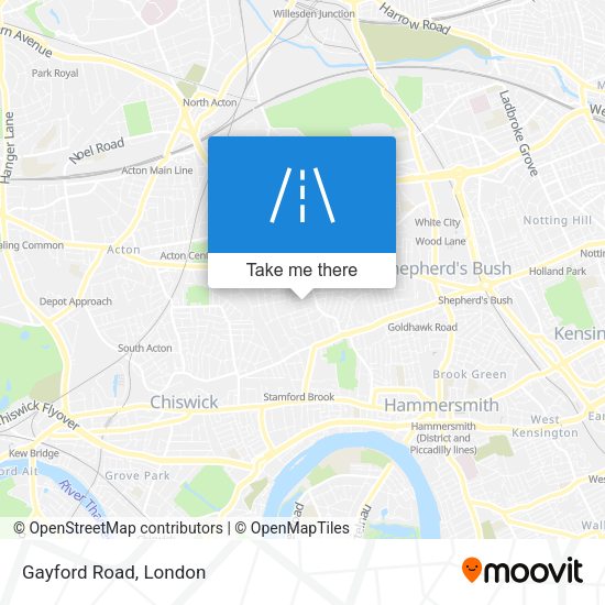 Gayford Road map