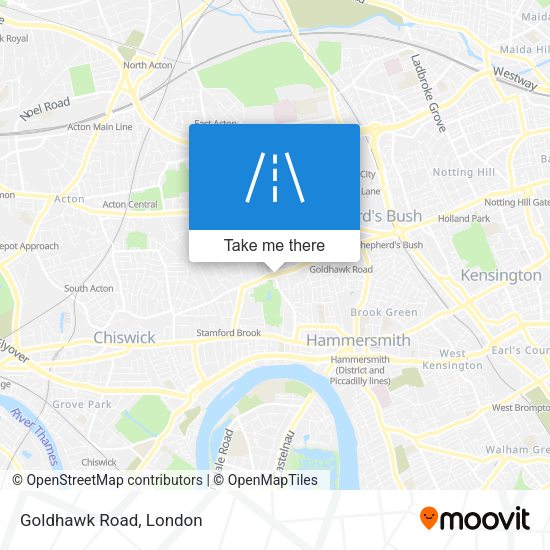Goldhawk Road map