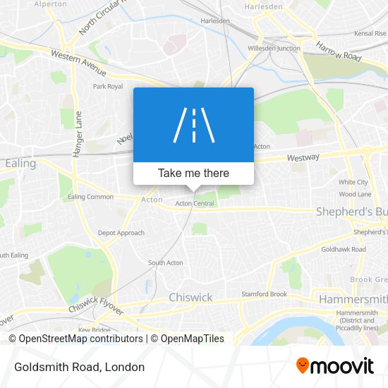 Goldsmith Road map