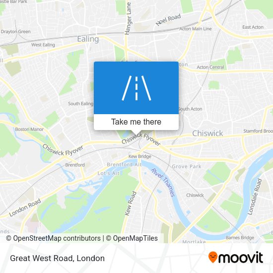 Great West Road map