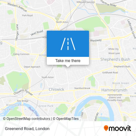 Greenend Road map