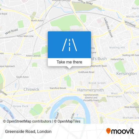 Greenside Road map