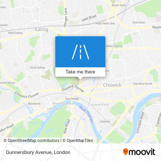 Gunnersbury Avenue map