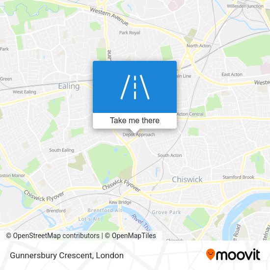 Gunnersbury Crescent map