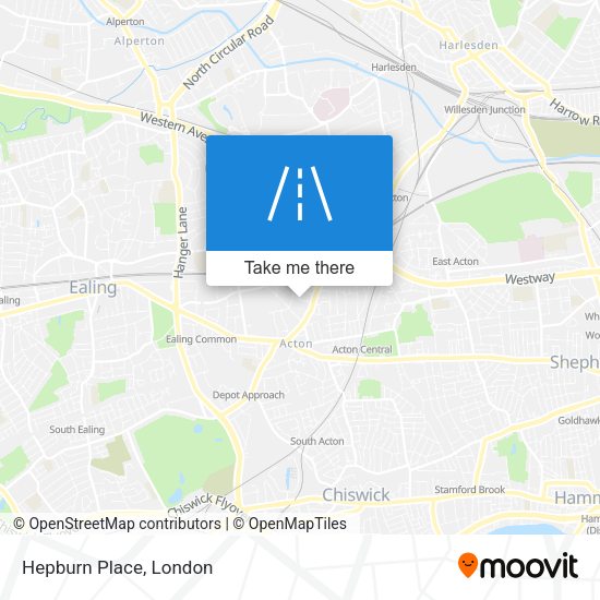 Hepburn Place map