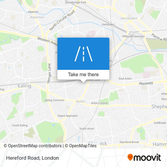 Hereford Road map