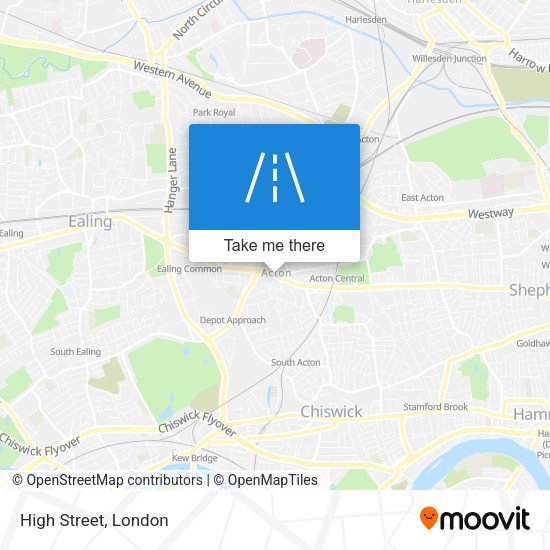 High Street map