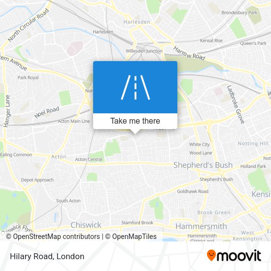 Hilary Road map