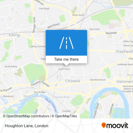Houghton Lane map