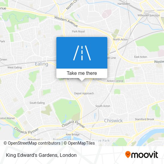King Edward's Gardens map