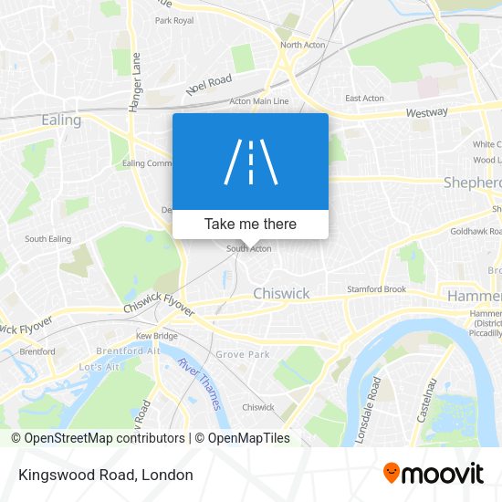 Kingswood Road map
