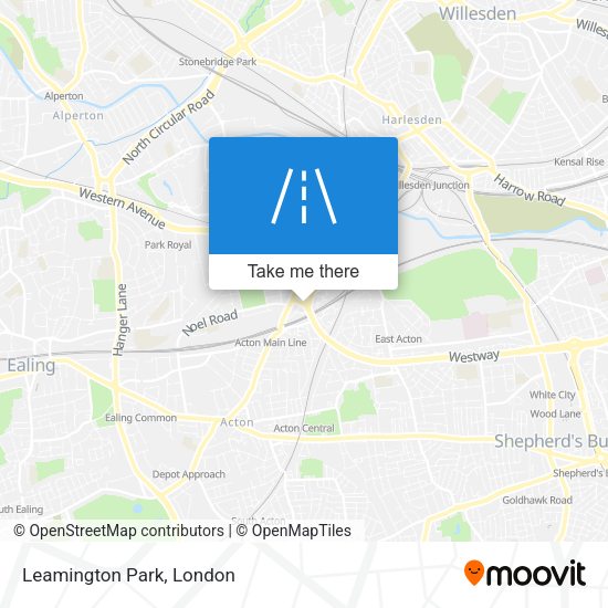 Leamington Park map