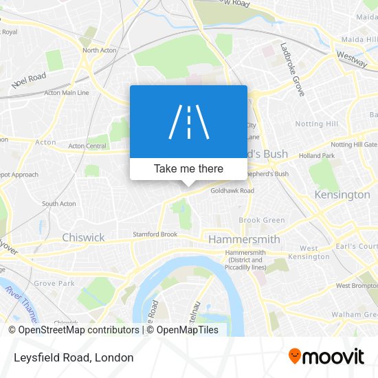 Leysfield Road map