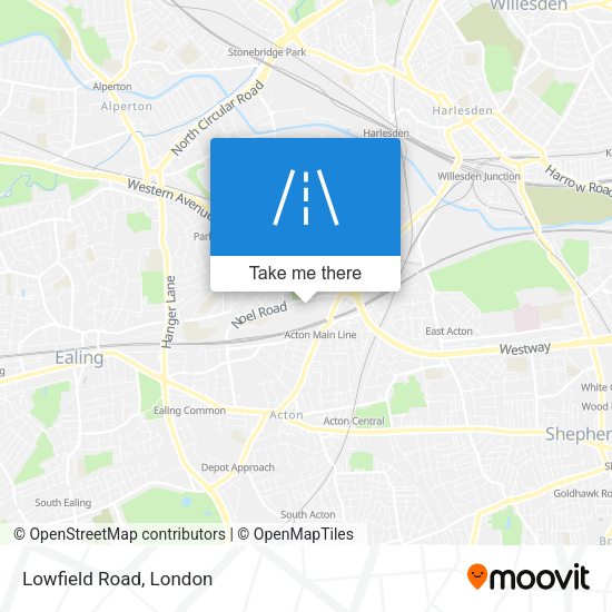 Lowfield Road map