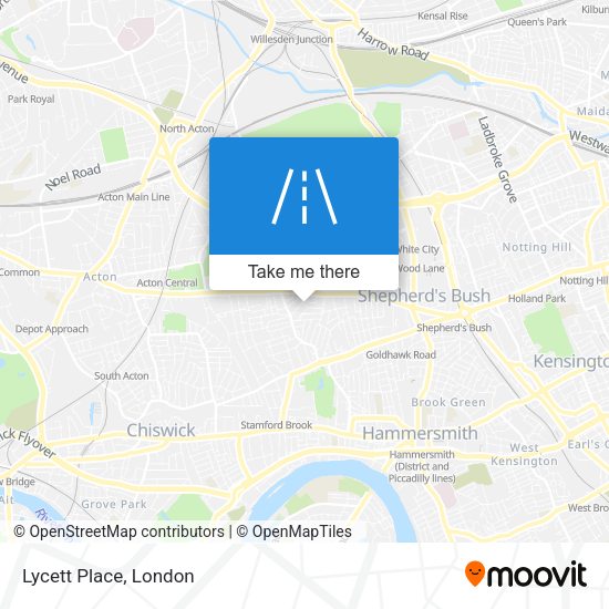 Lycett Place map