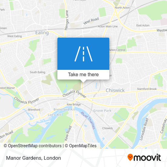 Manor Gardens map