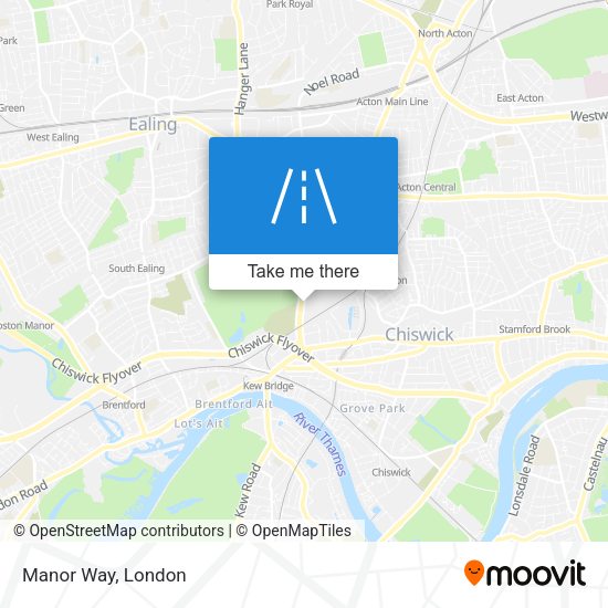 Manor Way map