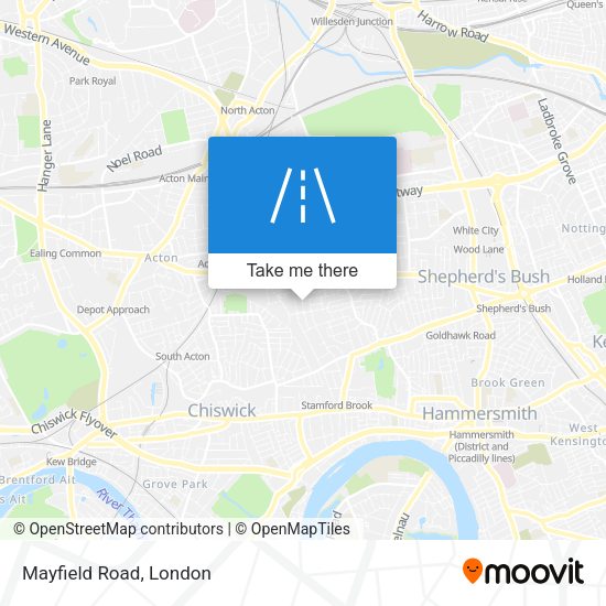 Mayfield Road map