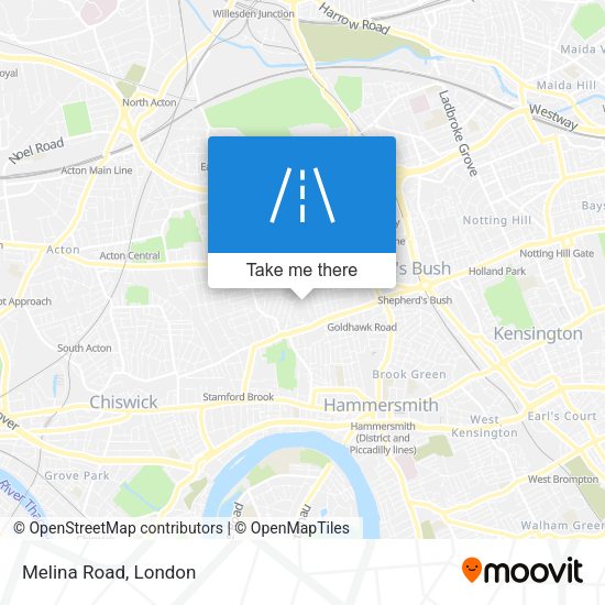 Melina Road map