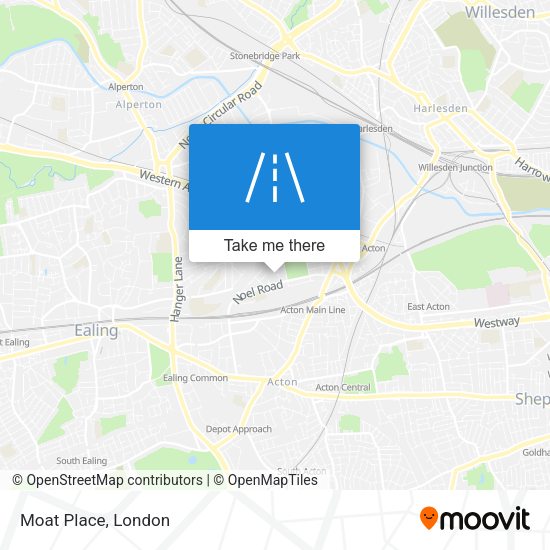 Moat Place map