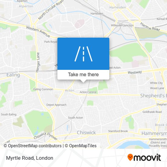 Myrtle Road map