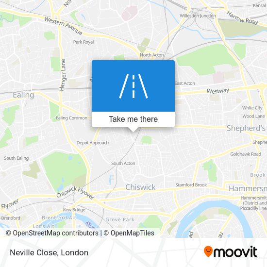 Neville Close map